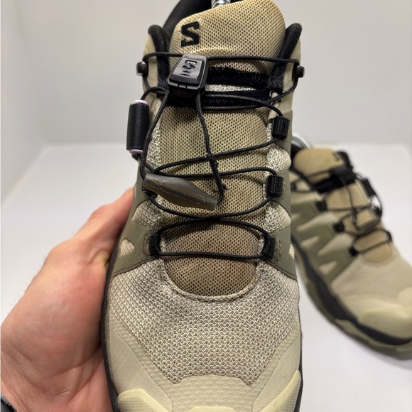 Salomon X Ultra 4 Women’s 8 Trail Hiking Shoes Green Tan Contagrip - Picture 11 of 14